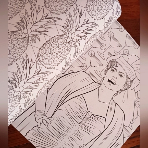 Golden Girls Adult Coloring Book - Picture 4 of 7